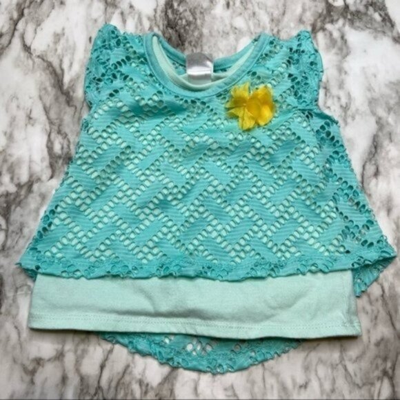 Girls blue top Sz 24‎ months - Picture 1 of 4